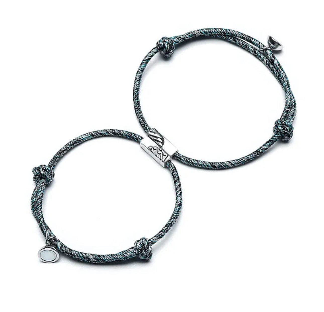 👉 Forever Linked Couple Bracelets ❤️ – Adjustable Matching Set (Meaningful Gift)