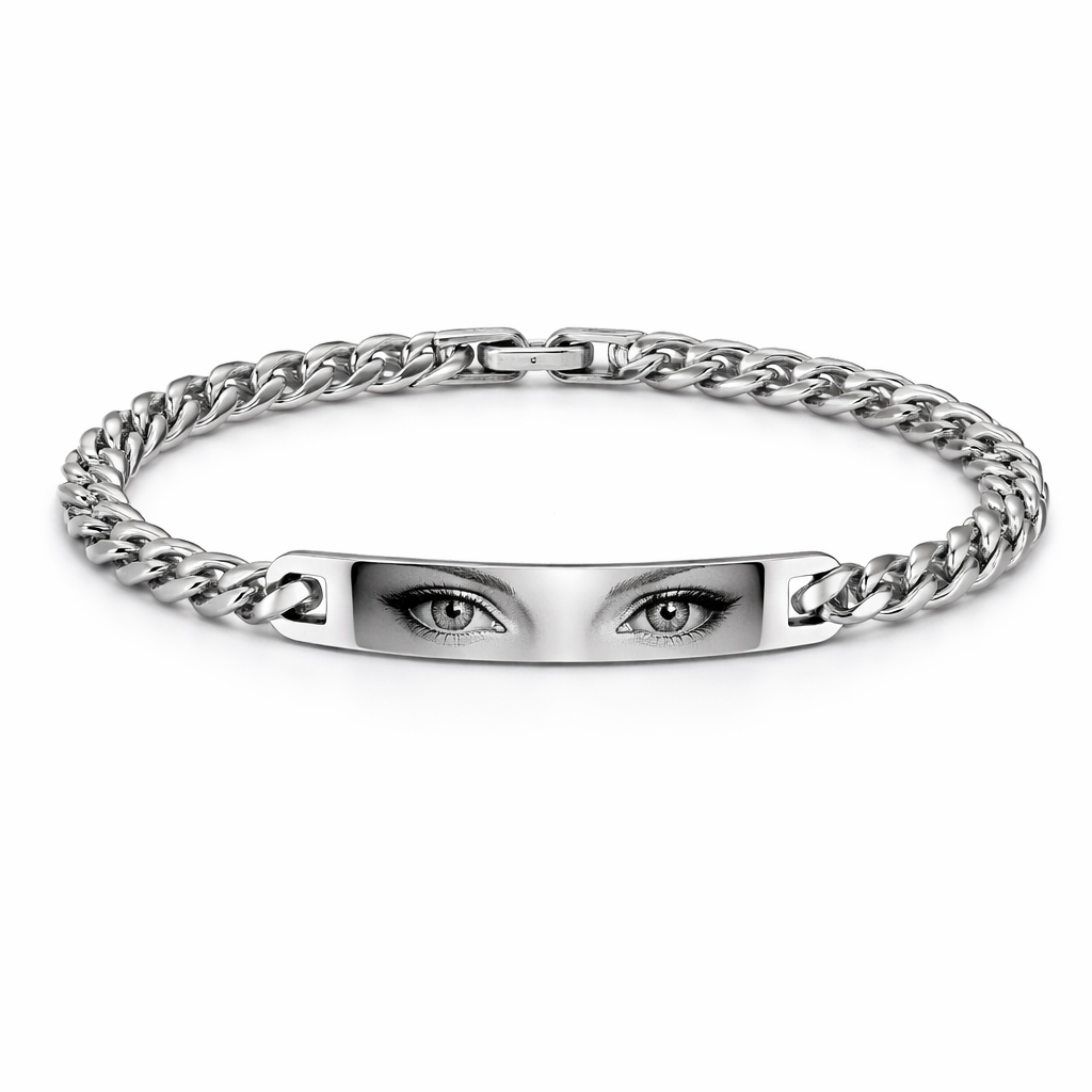 Custom Eyes Bracelet 👁️ + Free Initial Ring 🎁
