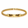 Custom Eyes Bracelet 👁️ + Free Initial Ring 🎁