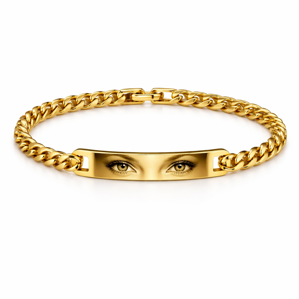 Custom Eyes Bracelet 👁️ + Free Initial Ring 🎁