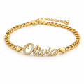 👉 Personalized Name Bracelet 💖 – Custom Waterproof Luxury Bracelet (Tarnish-Free)